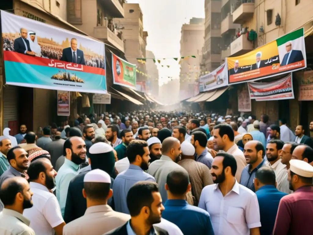 Animada calle en El Cairo con debates y activismo político