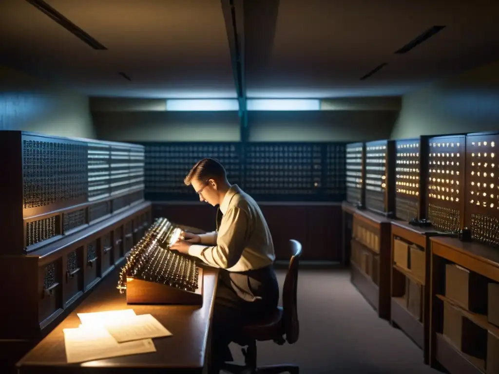 Codebreakers descifrando mensajes en Bletchley Park durante la Segunda Guerra Mundial