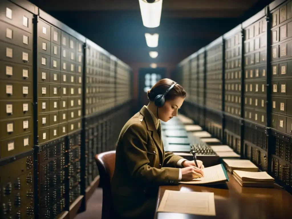 Codebreakers en Bletchley Park descifrando mensajes en la Segunda Guerra Mundial