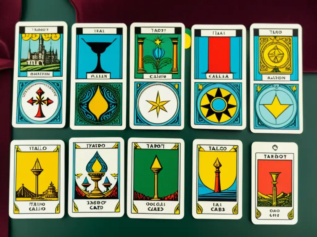 Una comparación detallada de cartas del Tarot en obras de Calvino y otros autores