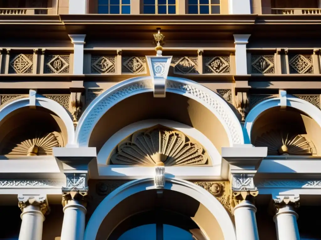 Detalle ornamental del Templo Masónico en Santa Cruz de Tenerife, simbolismo templos masónicos historia