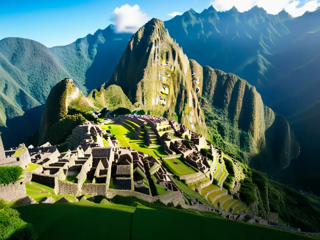 Detalles arquitectónicos de Machu Picchu destacando la influencia de sociedades secretas