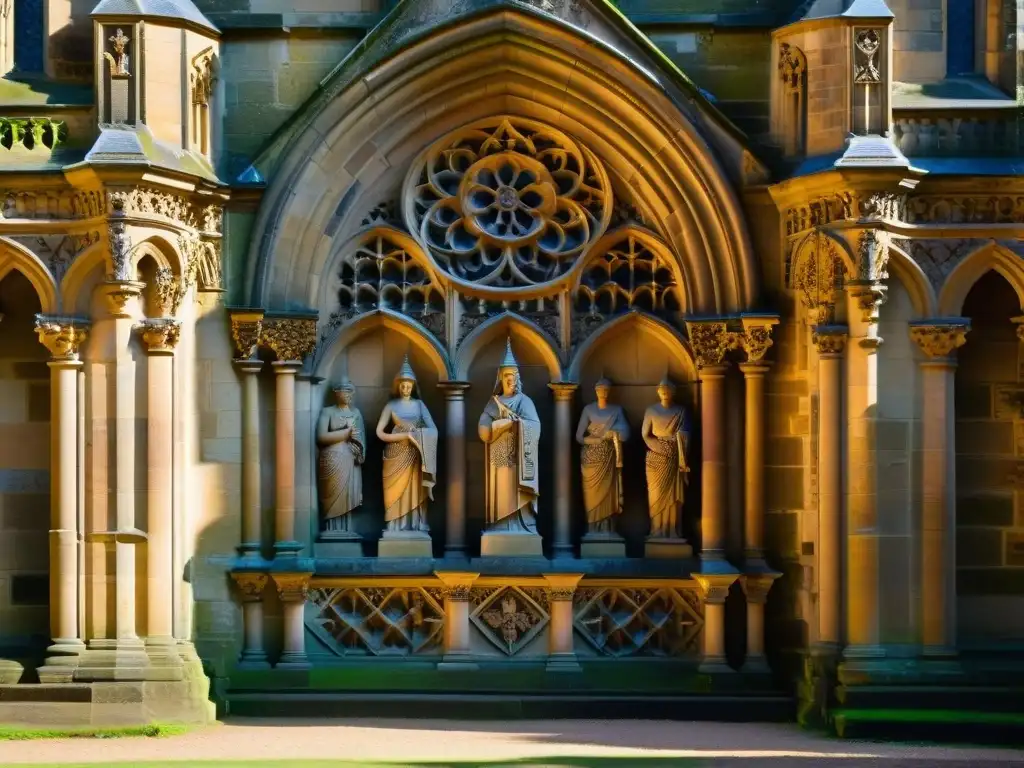 Detalles arquitectónicos del legado Templario en la Capilla Rosslyn, Escocia