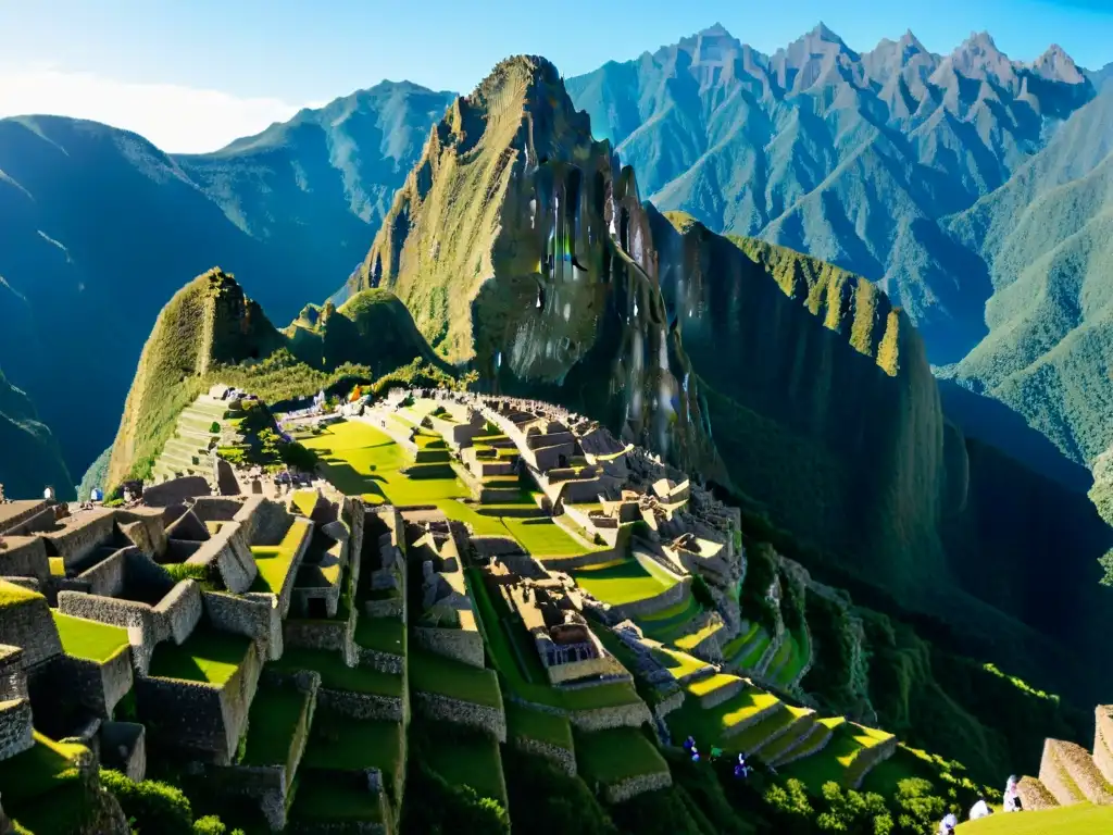 Detalles arquitectónicos de Machu Picchu, mostrando la precisión de la civilización inca