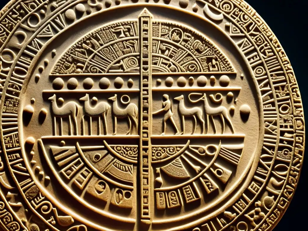 Misteriosas inscripciones del Disco de Festos: detalle enigmático Detalles misteriosos del Disco de Phaistos revelados, símbolos enigmáticos tallados en la antigua tablilla circular