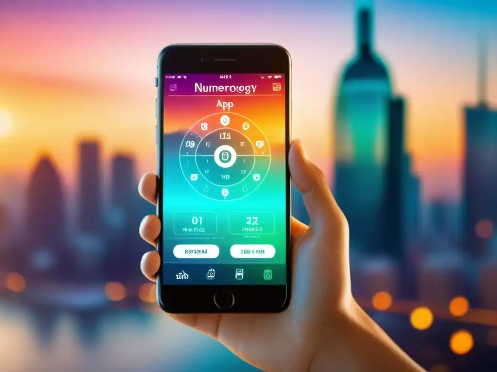 Una emocionante aplicación de numerología en un smartphone, fusionando lo antiguo con lo moderno