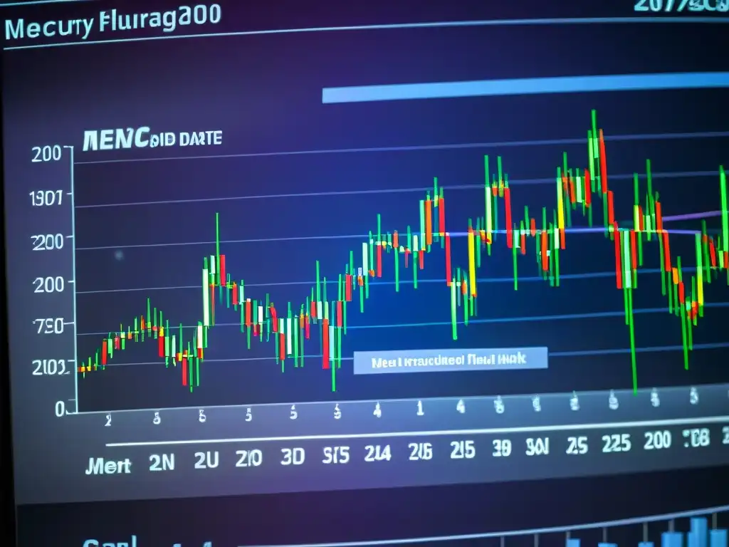 Impactante gráfico financiero durante Mercurio retrógrado, con planeta en movimiento retrógrado