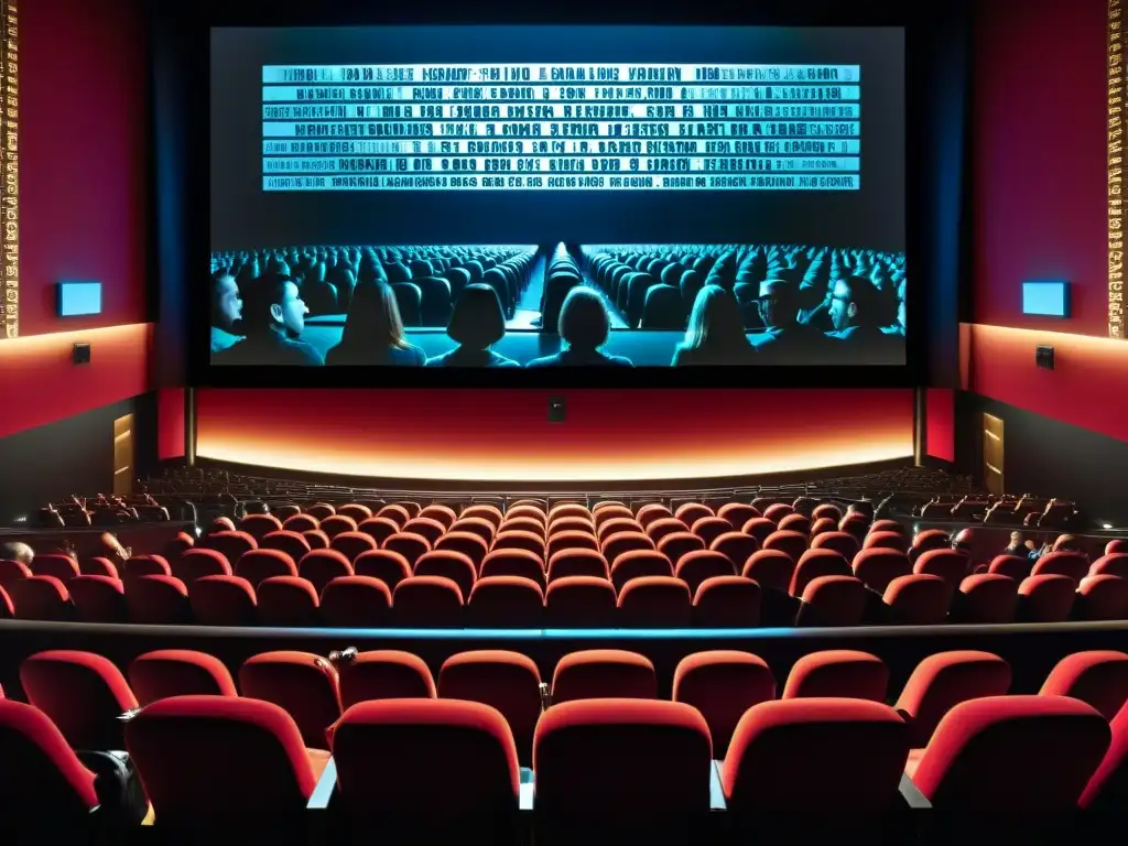 Impactante proyección en cine con mensajes subliminales, cautivando a la audiencia