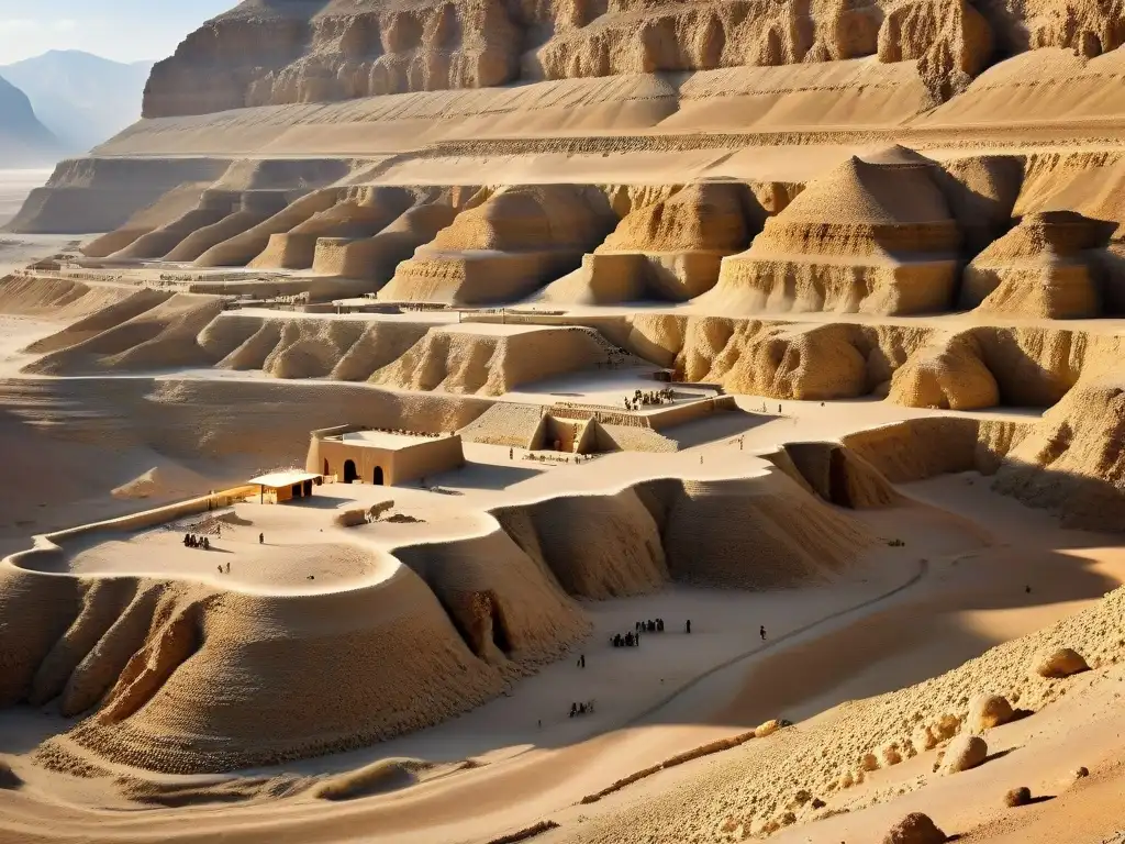 Imponentes cuevas de Qumrán en el Desierto de Judea, reflejando misterio y antigüedad