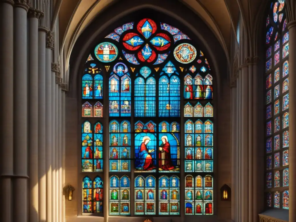 Impresionante vitral de la Catedral de Chartres con misterios esotéricos