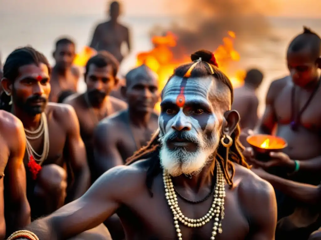 Influencia Aghoris en la cultura y política de la India: Ritual místico a orillas del Ganges al amanecer