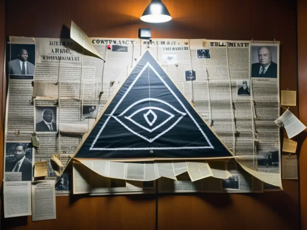 Un intrigante conspiratorio tablero de conexiones con los Illuminati en movimientos sociales