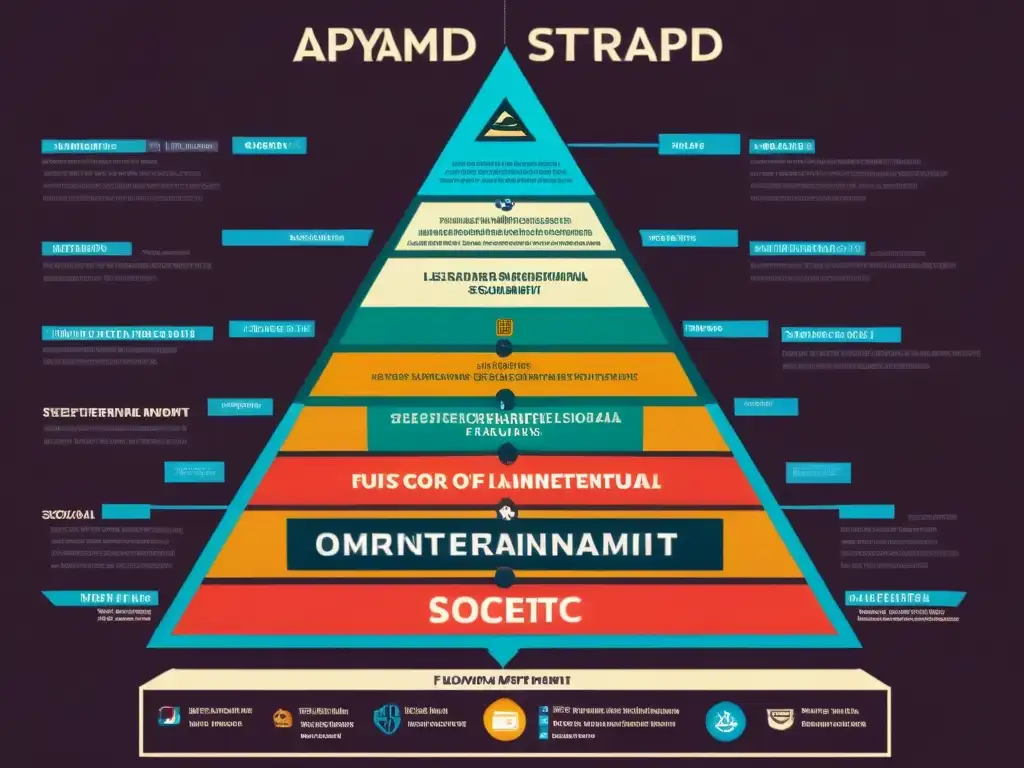 Una intrigante representación de la estructura piramidal de los Illuminati y su influencia en movimientos sociales