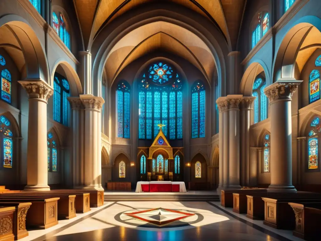 Intrincados símbolos masónicos en catedral renacentista destacan la influencia de sociedades secretas en el arte