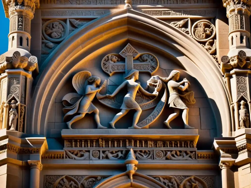 Intrincados símbolos ocultos en la arquitectura de una catedral antigua