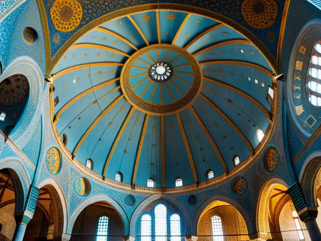 La majestuosa geometría sagrada de la Mezquita Azul de Estambul