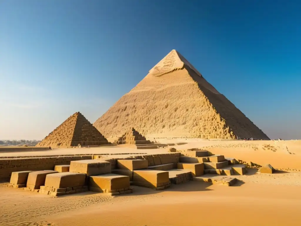 Majestuosa pirámide de Giza, ingeniería milenaria bajo el sol