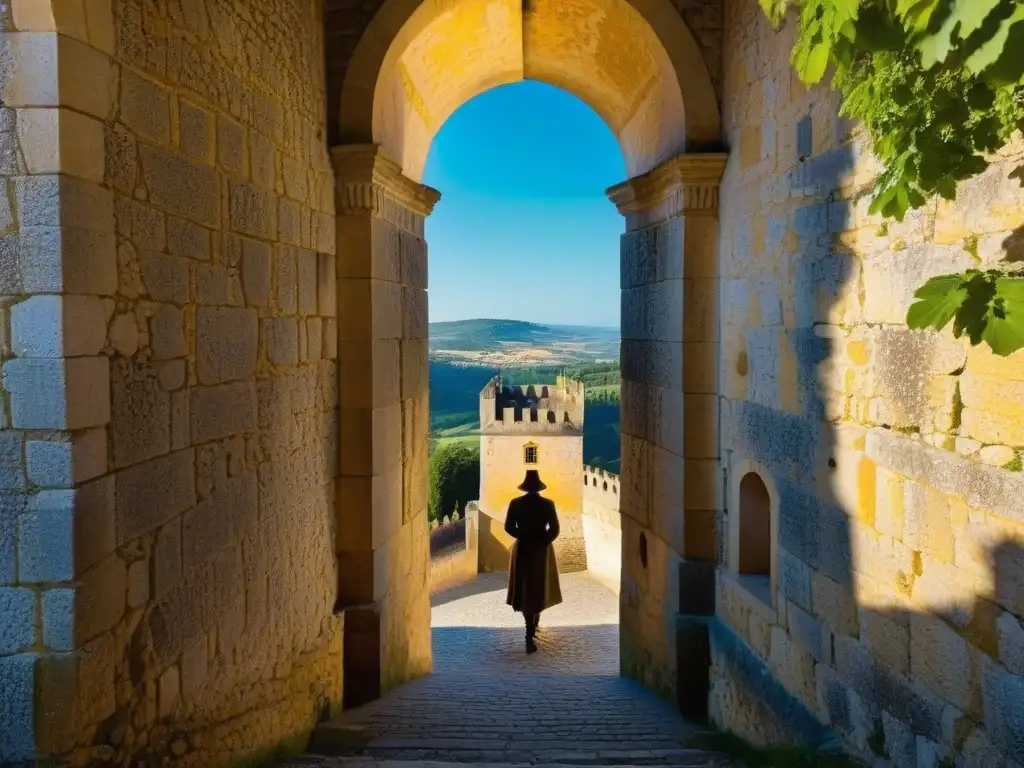 La majestuosidad del Castillo Templario en Tomar, Portugal, con sus detalles arquitectónicos y la influencia templaria que lo envuelve