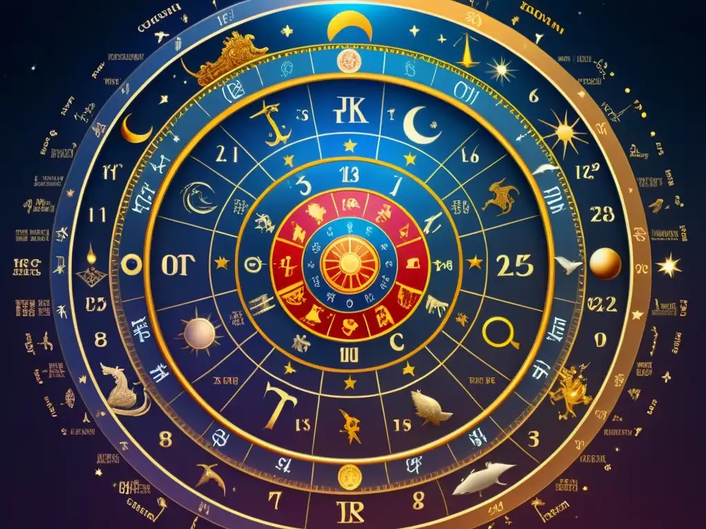 Mapa astrológico detallado con signos zodiacales y compatibilidad, perfecto para encontrar pareja ideal