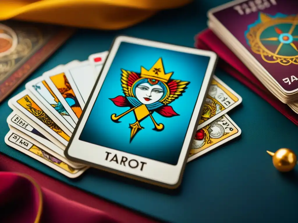 El misterio del Tarot se fusiona con la tecnología moderna, simbolizando el origen y evolución del tarot