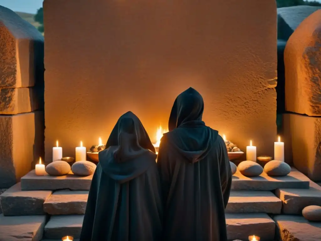 Un misterioso ritual en una sociedad secreta, rodeada de misterio y tradición antigua