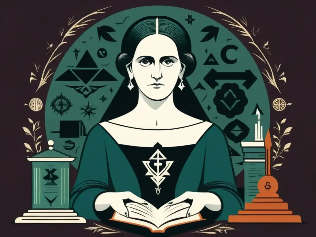 Mary Shelley invoca al monstruo de Frankenstein en una biblioteca misteriosa junto a figuras de sociedades secretas y ocultismo