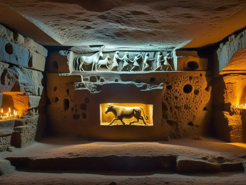 Sagrado Mithraeum, rituales culto Mithras Imperio revelados en arte enigmático