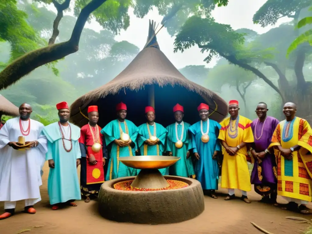 Sociedades secretas influencia mundo moderno: Ceremonia sagrada de sacerdotes Yoruba en el Bosque Sagrado de OsunOsogbo