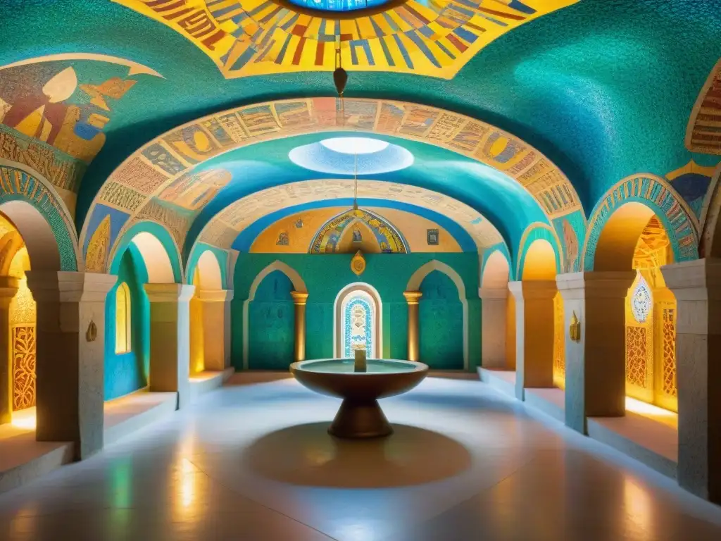 Explora los Templos del Humankind en Damanhur, Italia, con sus muros pintados a mano y mosaicos coloridos