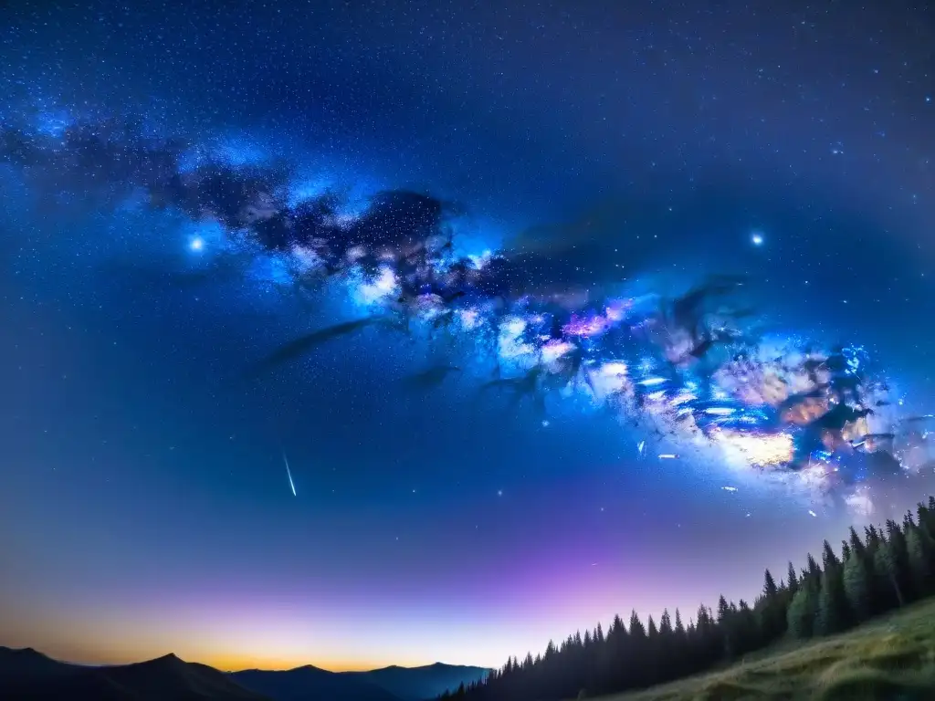 Una vista impresionante del cielo nocturno, repleto de estrellas, planetas y galaxias en detalle